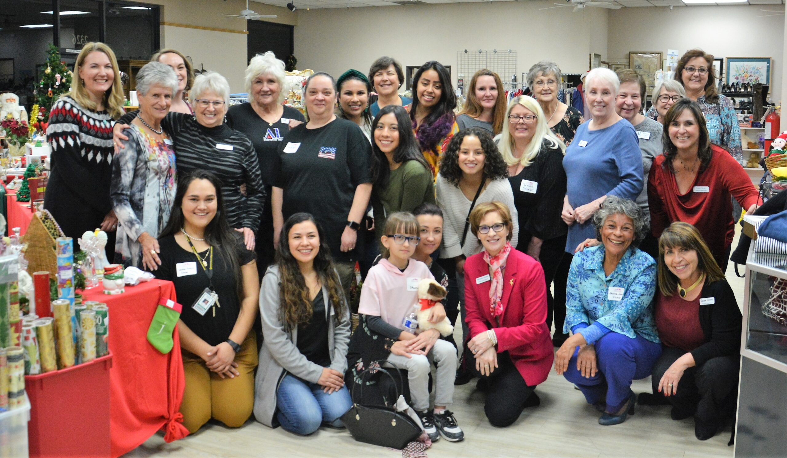 Holiday event at Assistance League of East Valley Thrift Shop Dec 2019